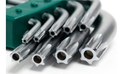 L-type hex key TORX  set 9pcs. (T10-T50) with hole