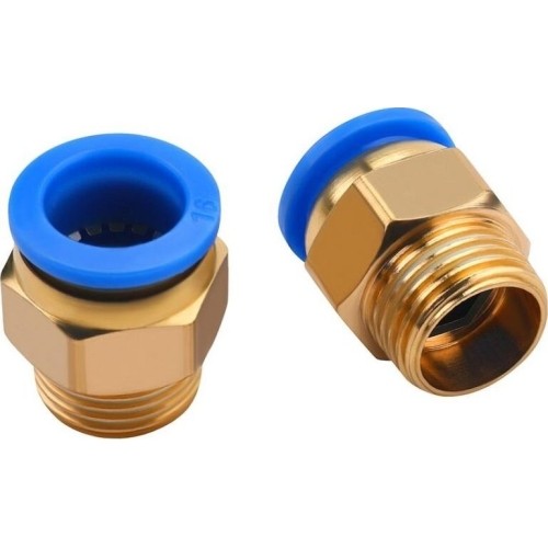 Set of threaded pneumatic quick connectors (4 - 16mm)(1/8"+1/4"+1/2") 72pcs