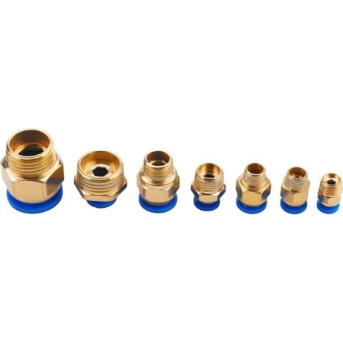 Set of threaded pneumatic quick connectors (4 - 16mm)(1/8"+1/4"+1/2") 72pcs