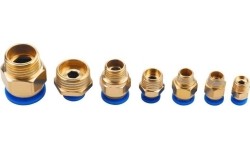 Set of threaded pneumatic quick connectors (4 - 16mm)(1/8"+1/4"+1/2") 72pcs