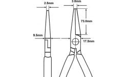 Long nose pliers 200mm KNIPEX