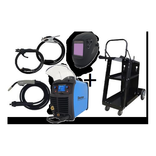 Pusautomačio KOMPLEKTAS SHERMAN DIGIMIG 205 LCD SYNERGIC su skydeliu V6 ir vežimėliu