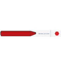 Kreidelė be etiketės, universalios, padangų žymėjimui, Ø12mm, 120mm - Red