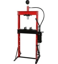 Hydraulic shop press with gauge 20t (foot pump)