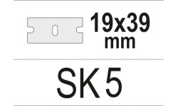 Blades set (10pcs) for glass scraper 39x200mm