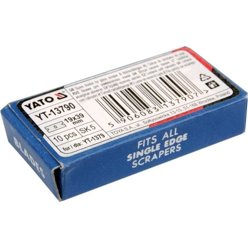 Blades set (10pcs) for glass scraper 39x200mm