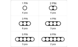 Hermetic electrical connector set (424pcs)