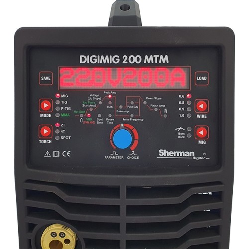 Sinerginis inverterinis suvirinimo aparatas DIGIMIG 200 MTM