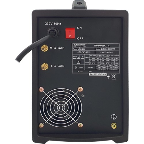 Sinerginis inverterinis suvirinimo aparatas DIGIMIG 200 MTM