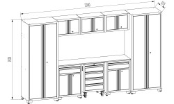Garage cabinet combo