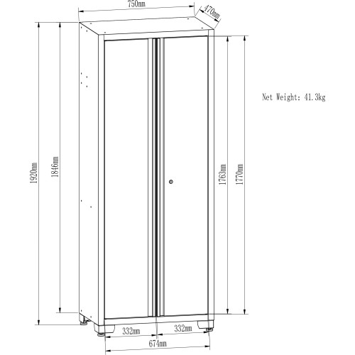 Garage cabinet combo