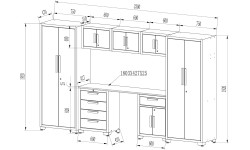 Garage cabinet combo