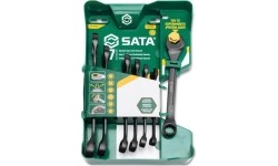 Komb. SPLINE raktų su atvira terkšle rinkinys 7vnt. (8-17mm)(juodi)