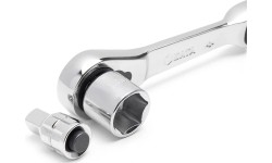 1/4" Dr. Ratchet pass-thru socket set 25pcs (metric & S.A.E)