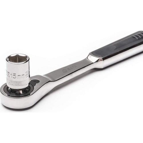 1/4" Dr. Ratchet pass-thru socket set 25pcs (metric & S.A.E)