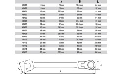 Flex head gear wrench - 14mm