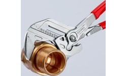 Santechninės replės-raktas KNIPEX su fiksavimu - L125mm