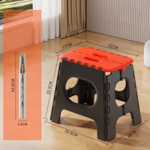 Foldable stool 210x320x325mm (plastic) 150kg
