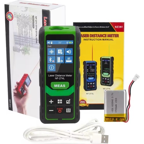 Lazerinis atstumų matuoklis su BT (žalias)  0-60m