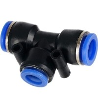 Greito jungimo vožtuvas T tipo - 6 x 6 x 6mm