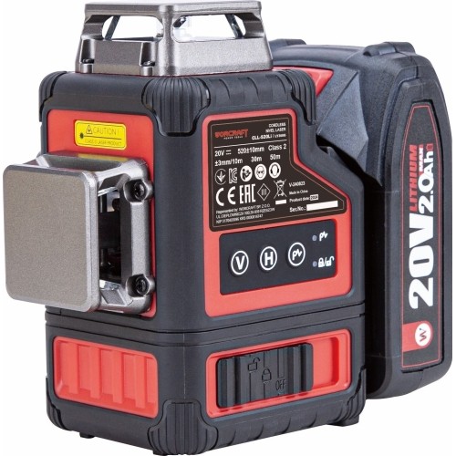 LI-ON Cross laser level 3x3D with green beam set XCUBE box