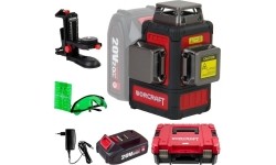 LI-ON Cross laser level 3x3D with green beam set XCUBE box