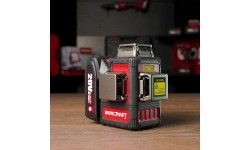 Akumuliatorinis lazerinis nivelyras  360°x3D 12 linijų (žalias) WORCRAFT 20V 2.0Ah LI-ION (XCUBE dėžė)