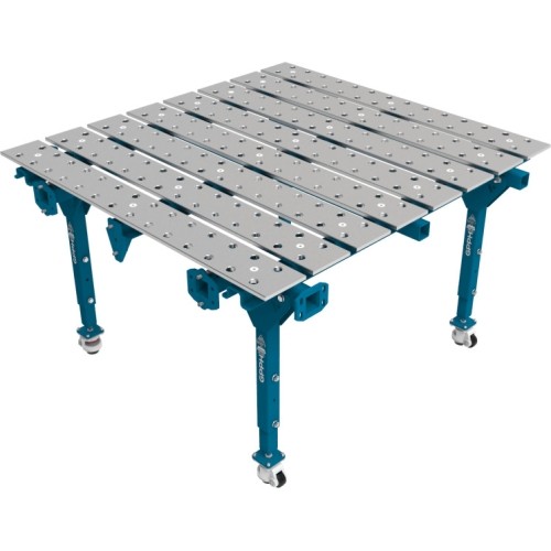 Modular single welding table 1000 × 1000 mm - 1600x1500mm