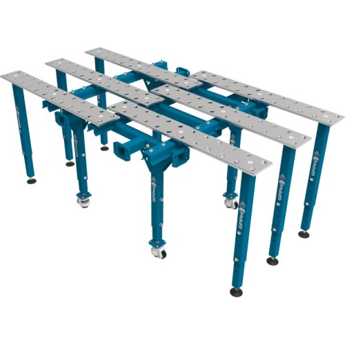 Modular single folding welding table 1770 × 1000 mm - 2170x1200mm