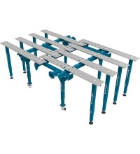 Modular single folding welding table 1770 × 1000 mm - 2670x1600mm