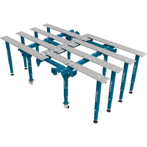 Modular single folding welding table 1770 × 1000 mm - 2670x1600mm