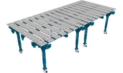 Modular Double Welding Table 2000×1000 mm - 3200x1500mm