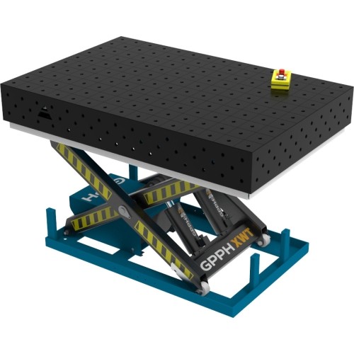 Suvirinimo stalas ECO 1500 × 1000 mm su hidrauline kėlimo sistema - 1500x1000mm