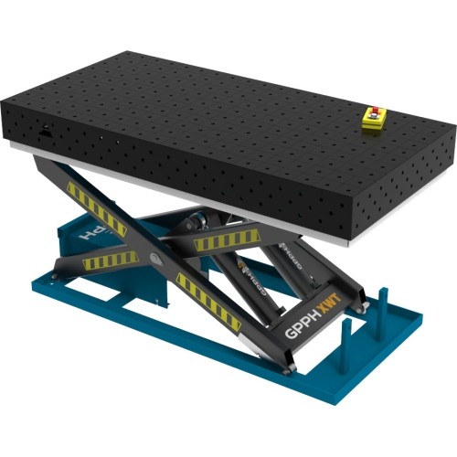 Welding table ECO 1500 × 1000 mm with hydraulic lifting system - 2000x1000mm - ECO