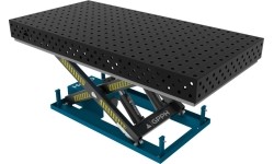 PRO suvirinimo stalas 1500×1000 mm su hidrauline pakėlimo sistema - 2400x1200mm