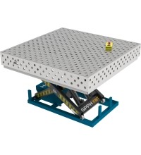 PLUS INOX Welding Table 1500×1000 mm with Hydraulic Lift System - 1500x1480mm
