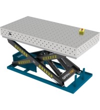 PLUS INOX suvirinimo stalas 1500×1000 mm su hidrauline pakėlimo sistema - 2000x1000mm