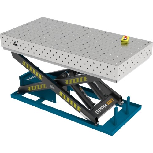 PLUS INOX Welding Table 1500×1000 mm with Hydraulic Lift System - 2000x1000mm