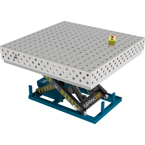 PRO INOX suvirinimo stalas 1500×1000 mm su hidrauline pakėlimo sistema - 1500x1480mm