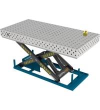 PRO INOX suvirinimo stalas 1500×1000 mm su hidrauline pakėlimo sistema - 2400x1200mm