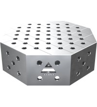 Octagonal welding table OCT INOX 1000×1000 mm - 600x600mm