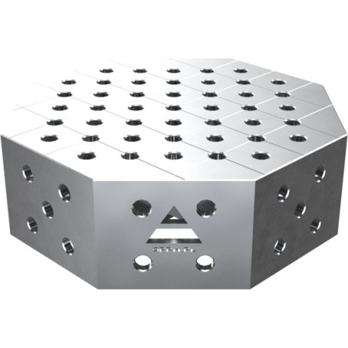Aštuoniakampis suvirinimo stalas OCT INOX 1000×1000 mm - 600x600mm
