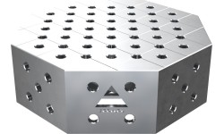 Octagonal welding table OCT INOX 1000×1000 mm - 600x600mm