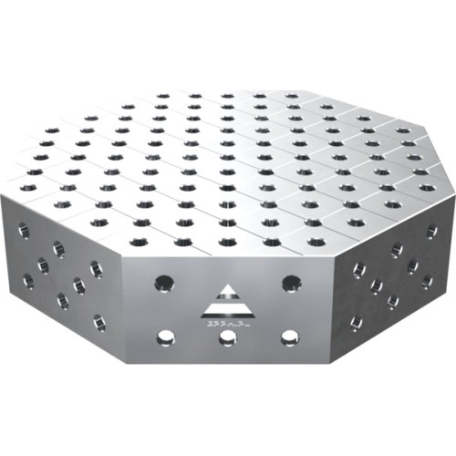 Octagonal welding table OCT INOX 1000×1000 mm - 800x800mm
