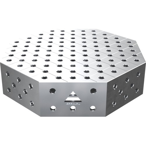 Octagonal welding table OCT INOX 1000×1000 mm - 800x800mm