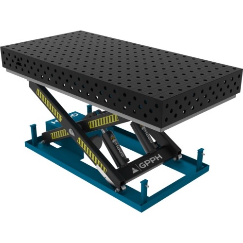 Welding table EXPERT 1500×1000 mm with hydraulic lifting system - 2000x1000mm