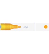 Marker, wipeable 4mm, 8ml, 1pc -  Oranžinė 