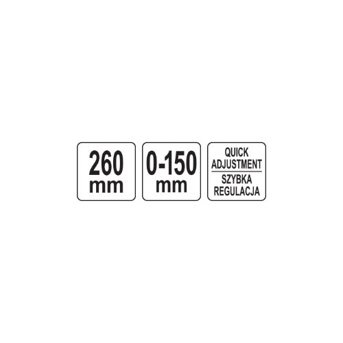 Suspaudimo replės slankiojančios veržtuvo L tipo 150mm