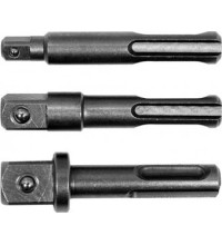 1/4"+3/8"+1/2" Adapterių SDS+  rinkinys 3vnt.