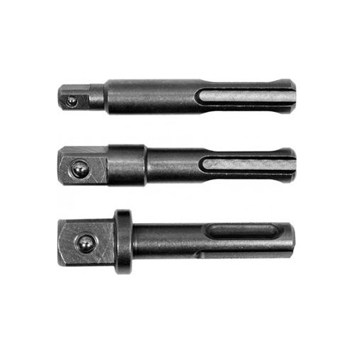 1/4" + 3/8" + 1/2" Dr. SDS+  socket adapter set 3pcs.